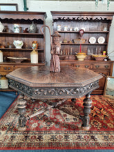 Load image into Gallery viewer, Early 20thC Oak And Octagonal Library Table
