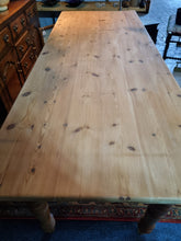 Load image into Gallery viewer, Farmhouse Scrub Top Pine Dining Table
