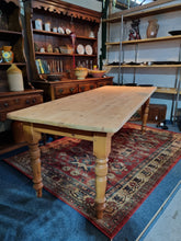 Load image into Gallery viewer, Farmhouse Scrub Top Pine Dining Table
