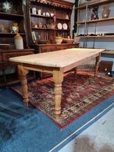 Load image into Gallery viewer, Farmhouse Scrub Top Pine Dining Table
