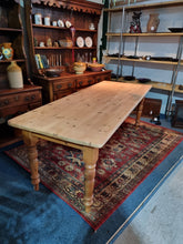 Load image into Gallery viewer, Farmhouse Scrub Top Pine Dining Table
