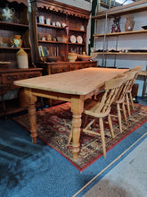 Load image into Gallery viewer, Farmhouse Scrub Top Pine Dining Table
