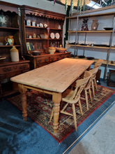 Load image into Gallery viewer, Farmhouse Scrub Top Pine Dining Table
