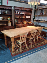 Load image into Gallery viewer, Farmhouse Scrub Top Pine Dining Table
