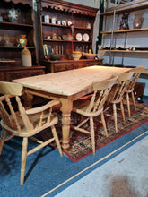 Load image into Gallery viewer, Farmhouse Scrub Top Pine Dining Table
