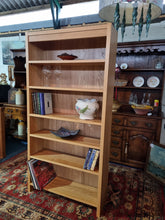 Load image into Gallery viewer, Light oak bookcase
