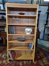 Load image into Gallery viewer, Light oak bookcase
