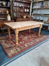 Load image into Gallery viewer, Victorian Pine Four Plank Kitchen Table
