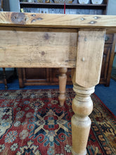 Load image into Gallery viewer, Victorian Pine Four Plank Kitchen Table
