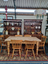 Load image into Gallery viewer, Victorian Pine Four Plank Kitchen Table
