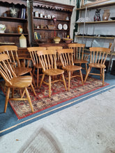 Load image into Gallery viewer, Eight Lathe Back Kitchen Dining Chairs
