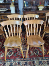 Load image into Gallery viewer, Eight Lathe Back Kitchen Dining Chairs
