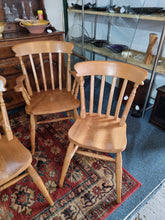 Load image into Gallery viewer, Eight Lathe Back Kitchen Dining Chairs
