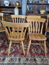 Load image into Gallery viewer, Eight Lathe Back Kitchen Dining Chairs
