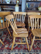 Load image into Gallery viewer, Eight Lathe Back Kitchen Dining Chairs
