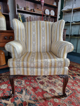 Load image into Gallery viewer, George III Mahogany Wing Back Armchair
