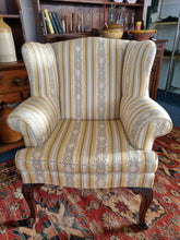 Load image into Gallery viewer, George III Mahogany Wing Back Armchair
