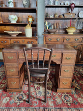 Load image into Gallery viewer, Early 20th Century Oak Twin Pedestal Desk
