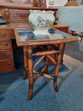 Load image into Gallery viewer, Bamboo Tiled Top Table Early 20th Century Occasional Table
