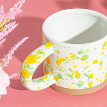 Load image into Gallery viewer, Yellow and Green Splatterware Mug
