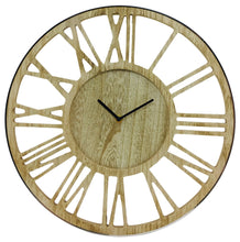 Load image into Gallery viewer, Wooden Silver Clock 40cm
