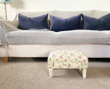 Load image into Gallery viewer, Roses Design Fabric Footstool with Drawer

