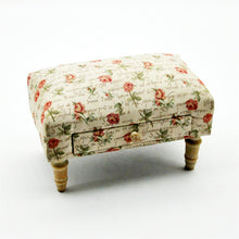 Load image into Gallery viewer, Roses Design Fabric Footstool with Drawer
