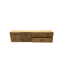Load image into Gallery viewer, Wide 6 Drawers Wood Storage Organizer 80 x 15 x 20 cm
