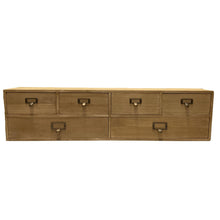 Load image into Gallery viewer, Wide 6 Drawers Wood Storage Organizer 80 x 15 x 20 cm
