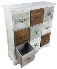 Load image into Gallery viewer, Wood Cabinet With 9 Drawers 64cm
