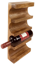 Load image into Gallery viewer, Wall Mounted Wooden Wine Rack
