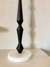 Load image into Gallery viewer, Black and Marble Effect Candlestick

