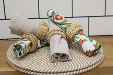 Load image into Gallery viewer, Set of Four Rattan Napking Holders

