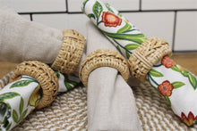 Load image into Gallery viewer, Set of Four Rattan Napking Holders
