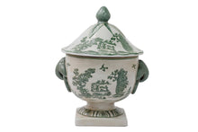 Load image into Gallery viewer, Ceramic Green Parrot Palm Willow Urn 28cm
