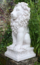 Load image into Gallery viewer, Stone Effect Sitting Lion Statue
