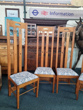 Load image into Gallery viewer, Set Of Four Chairs In The Style Of Charles Rennie Mackintosh - Charlotte Rose Interiors
