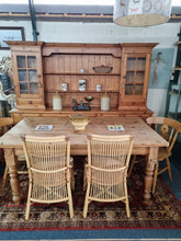 Load image into Gallery viewer, Farmhouse Scrub Top Pine Dining Table
