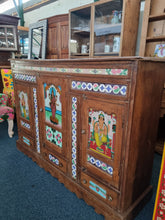 Load image into Gallery viewer, Sideboard Featuring Ceramic Tiles And Pannelled Doors
