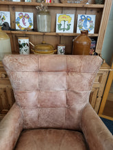 Load image into Gallery viewer, Leather Swivel Chair And Footstool

