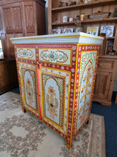 Load image into Gallery viewer, Hand Painted Cupboard With Drawers
