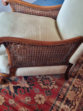 Load image into Gallery viewer, Early 20thC Art Deco Mahogany and Cane Bergere Chair
