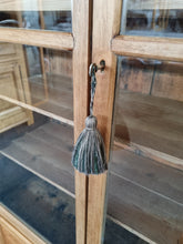 Load image into Gallery viewer, Vintage Glazed Stripped Pine Display Cabinet
