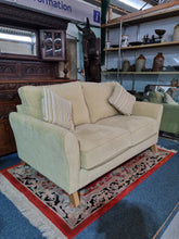 Load image into Gallery viewer, Upholstered Two Seater Green Sofa
