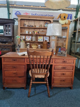 Load image into Gallery viewer, Twin Pedestal Desk
