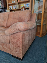 Load image into Gallery viewer, Leather Three Seater Sofa And Matching Arm Chair
