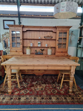 Load image into Gallery viewer, Farmhouse Scrub Top Pine Dining Table
