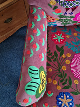 Load image into Gallery viewer, Armchair Upholstered With Decorative Hand Crewel Work
