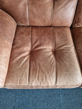 Load image into Gallery viewer, Leather Three Seater Sofa And Matching Arm Chair
