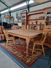 Load image into Gallery viewer, Farmhouse Scrub Top Pine Dining Table
